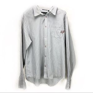 Fox Deluxe button down striped collared shirt XL